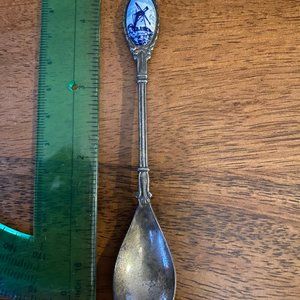 Collectable Silver Teaspoon - Danish Windmill